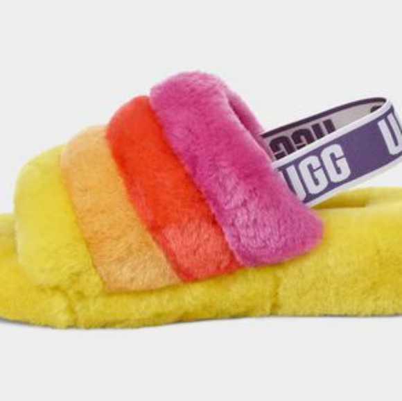 UGG women's Pride Fluff Yeah Slide - Picture 3 of 6